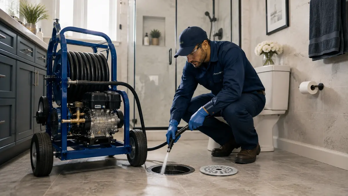 Bathroom Drain Hydro Jetting in Marina Del Rey