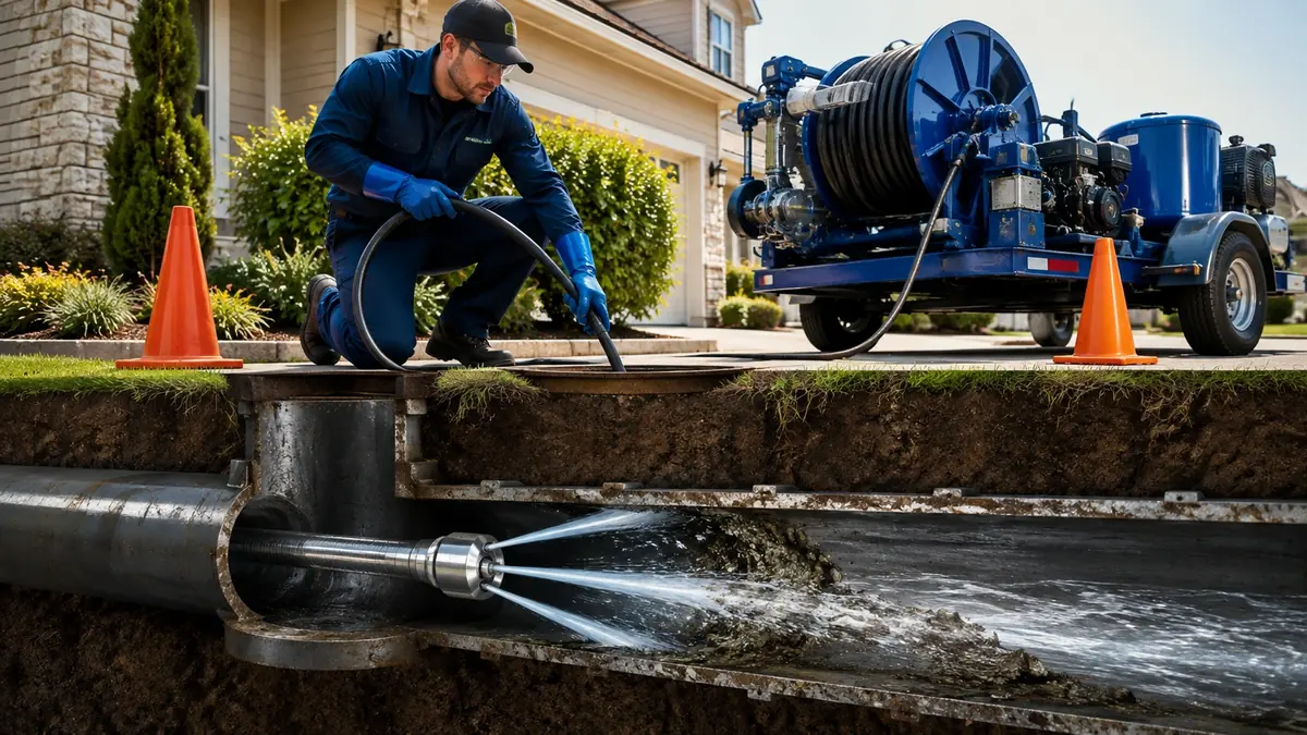 Main Sewer Line Hydro Jet Cleaning in Marina Del Rey