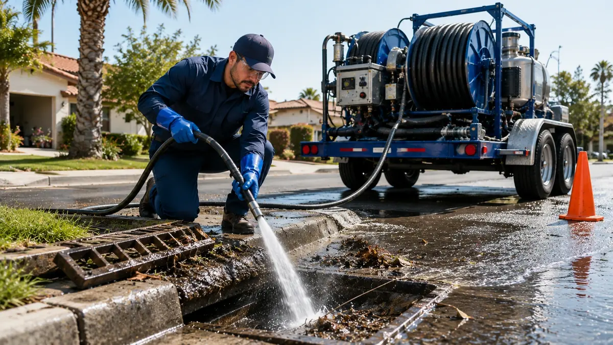 Storm Drain Hydro Jet Cleaning in Marina Del Rey