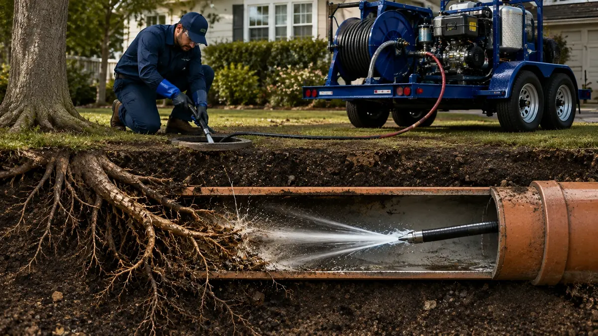 Tree Root Removal with Hydro Jetting in Marina Del Rey